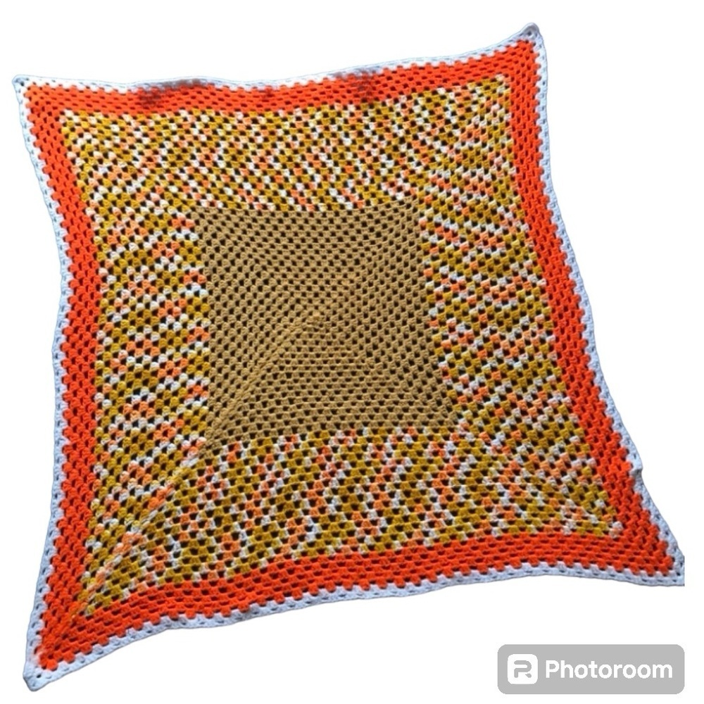 Vintage Grandma Crochet Aphgan Blanket